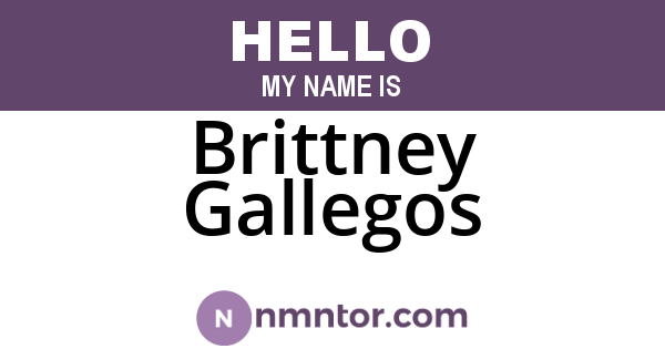 Brittney Gallegos
