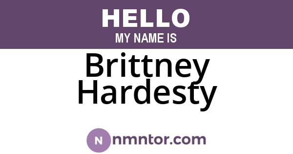 Brittney Hardesty