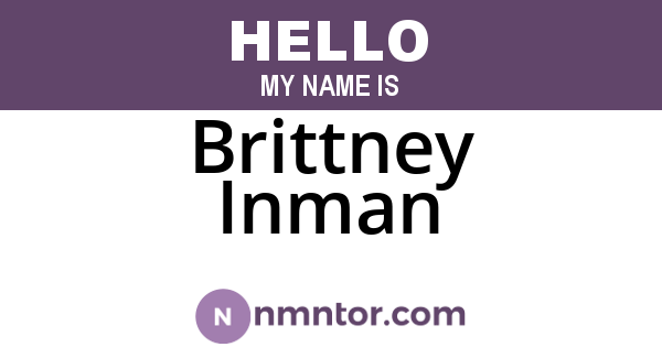 Brittney Inman