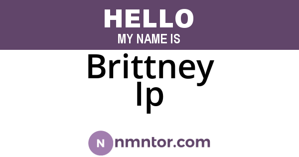 Brittney Ip