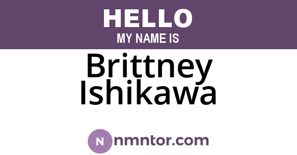 Brittney Ishikawa