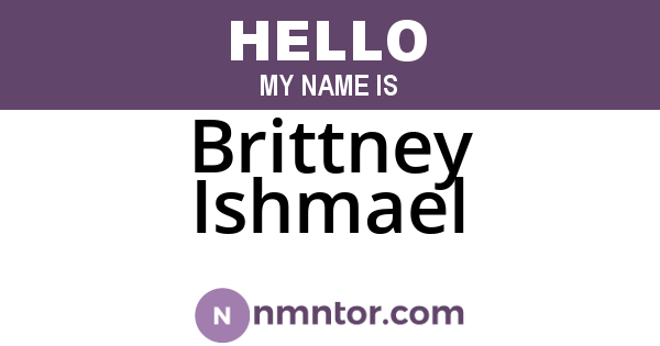 Brittney Ishmael