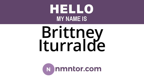 Brittney Iturralde