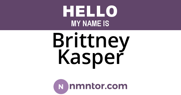 Brittney Kasper