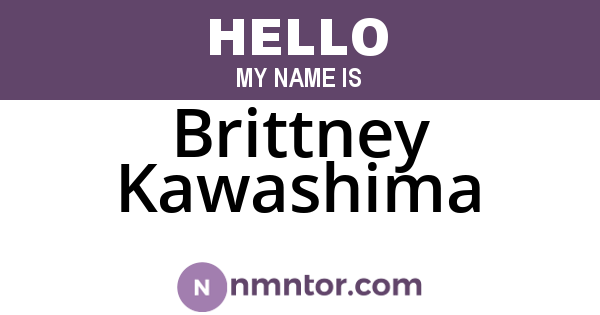 Brittney Kawashima