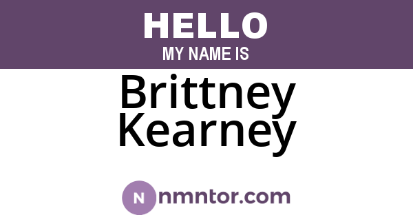 Brittney Kearney