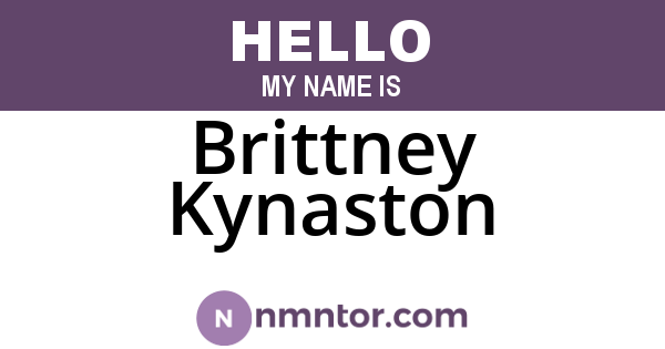 Brittney Kynaston