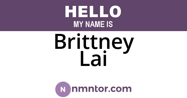 Brittney Lai