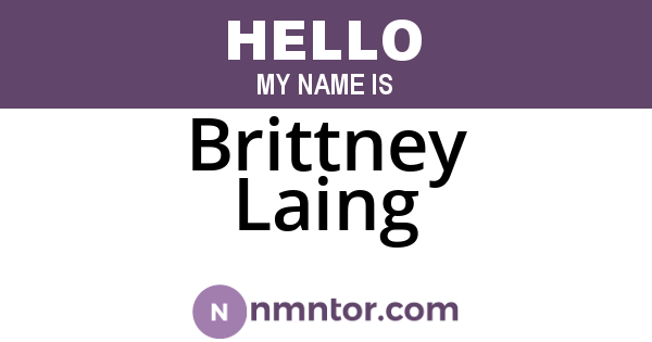 Brittney Laing