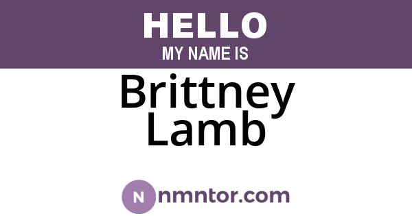 Brittney Lamb