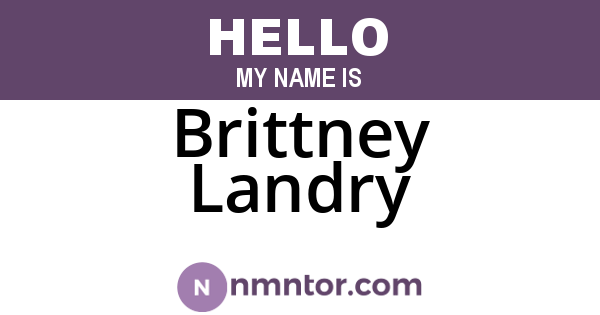 Brittney Landry