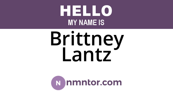 Brittney Lantz