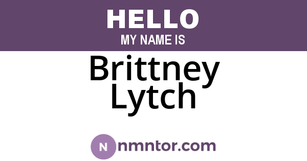Brittney Lytch