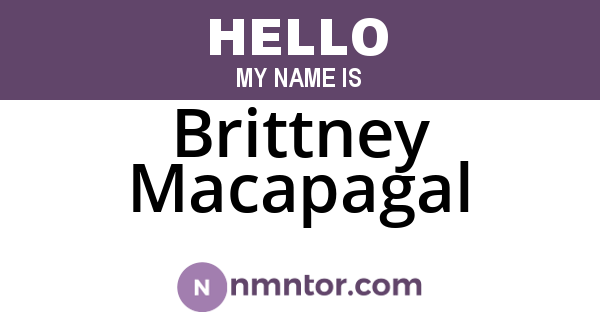 Brittney Macapagal