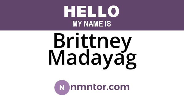 Brittney Madayag