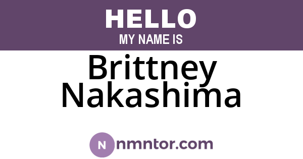 Brittney Nakashima