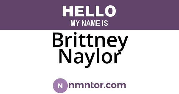 Brittney Naylor