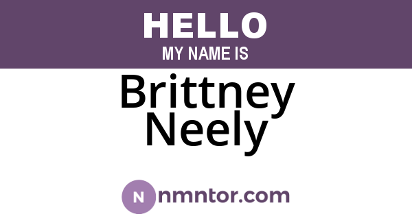 Brittney Neely
