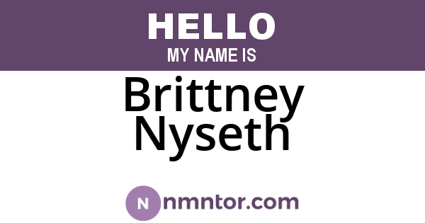 Brittney Nyseth