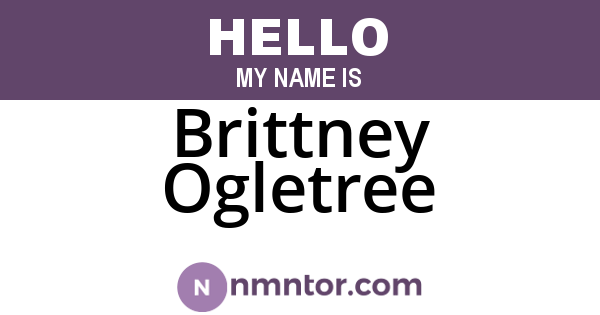 Brittney Ogletree