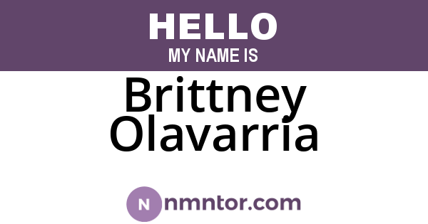 Brittney Olavarria