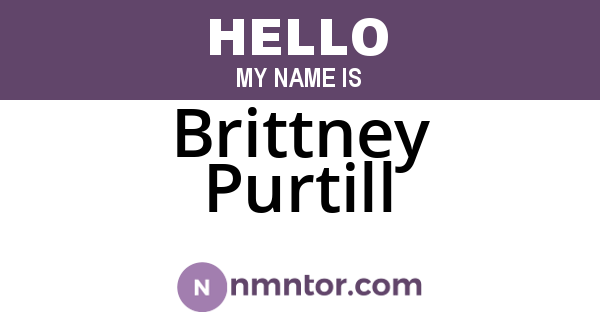 Brittney Purtill