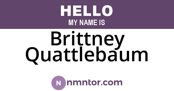 Brittney Quattlebaum