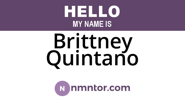 Brittney Quintano