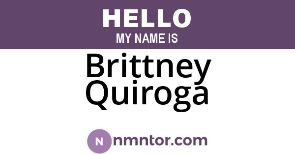 Brittney Quiroga
