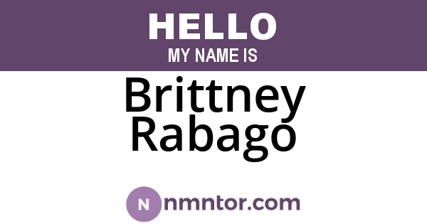 Brittney Rabago