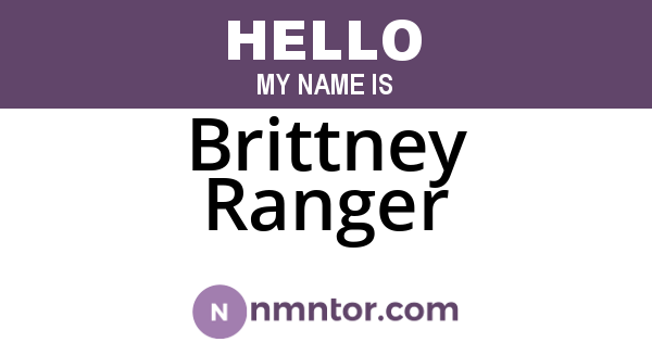 Brittney Ranger