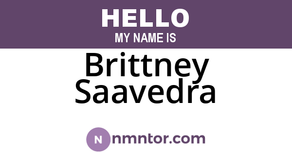Brittney Saavedra