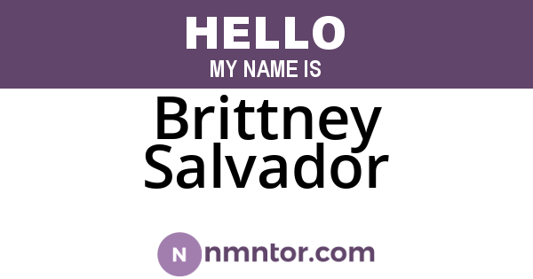 Brittney Salvador