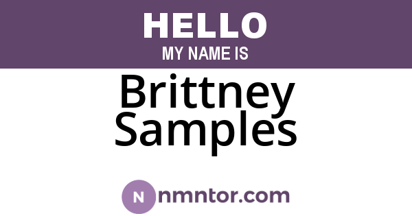 Brittney Samples