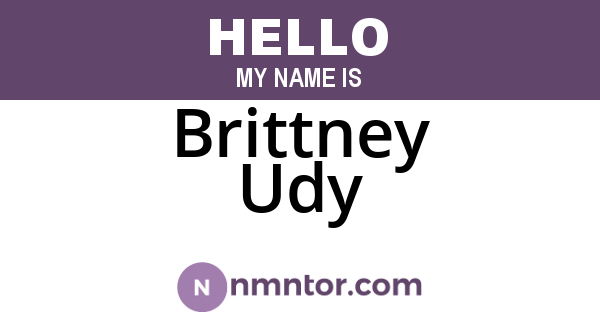 Brittney Udy