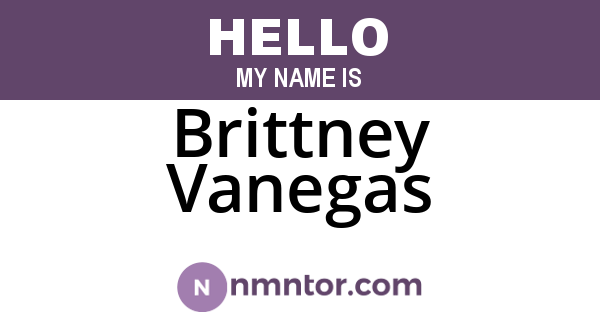 Brittney Vanegas