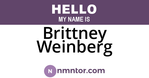 Brittney Weinberg