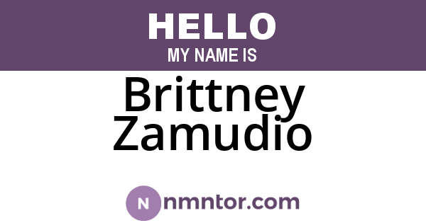 Brittney Zamudio