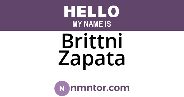 Brittni Zapata
