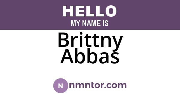 Brittny Abbas