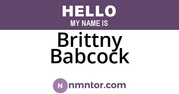 Brittny Babcock