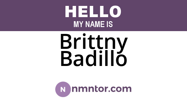 Brittny Badillo