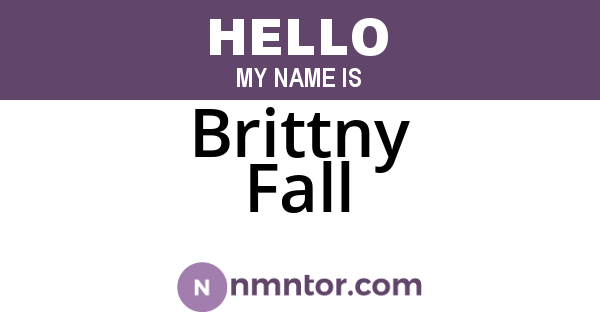 Brittny Fall