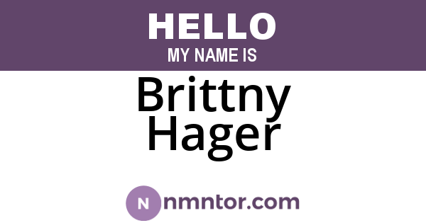 Brittny Hager