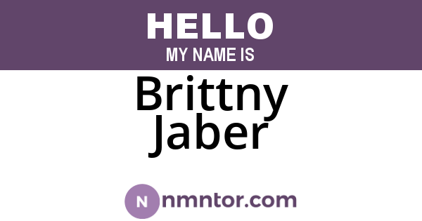 Brittny Jaber