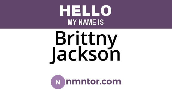 Brittny Jackson