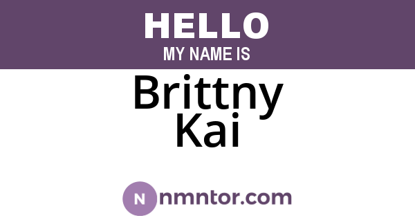 Brittny Kai