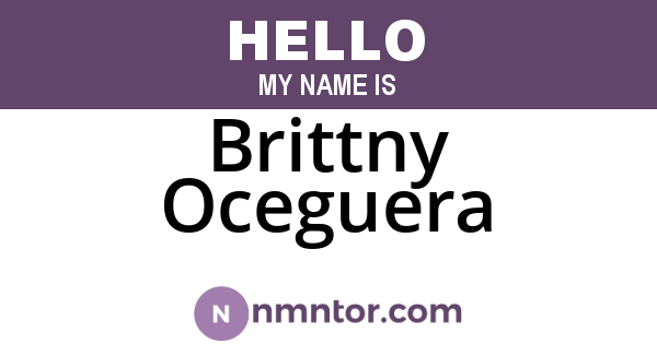 Brittny Oceguera