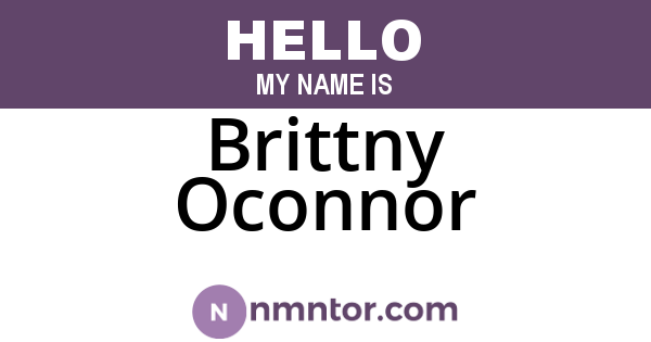 Brittny Oconnor