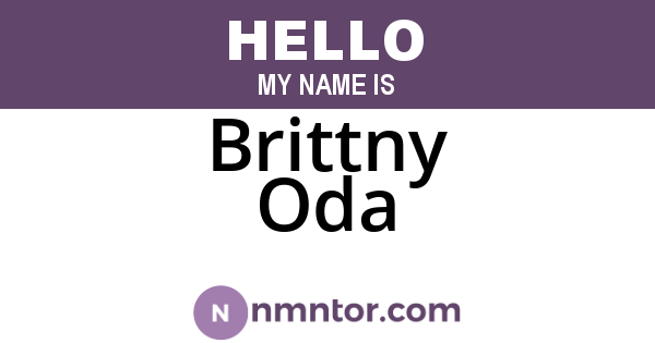 Brittny Oda